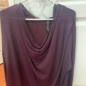 Athleta purple Purana wrap sweatshirt